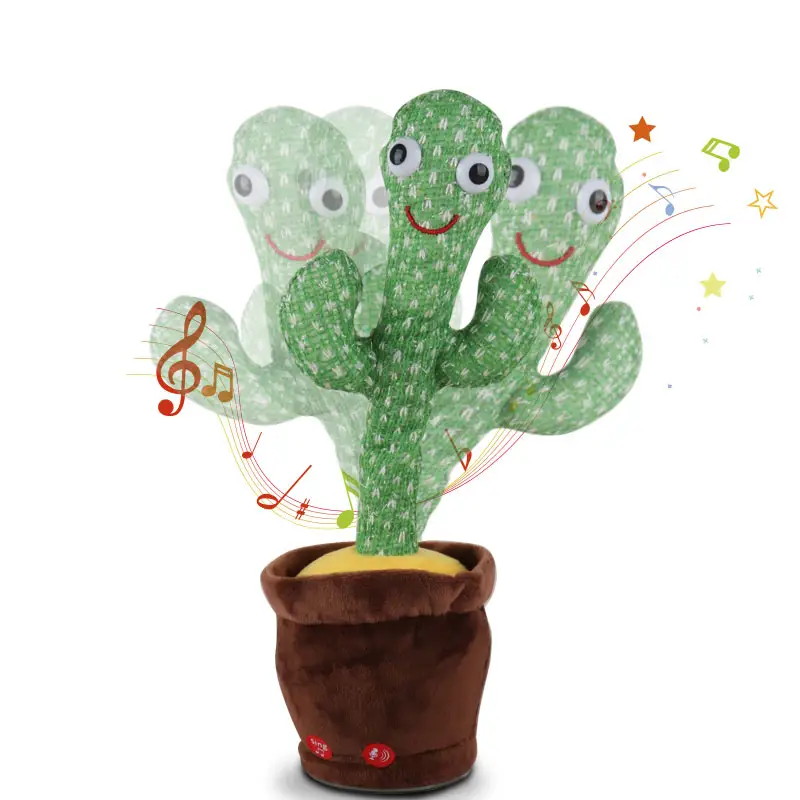 Dancing Cactus Toy 120 Canções Cantando Falar Record Repetindo o que você diz Cacto elétrico