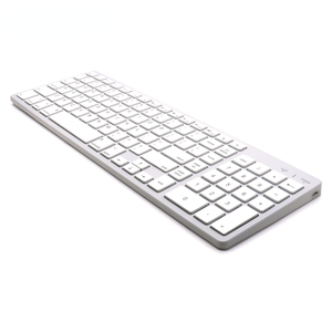 Teclado Delgado recargable inalámbrico para ordenador portátil, escritorio, PC, Mac, Windows 11/10/8/7/XP