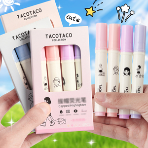 Marcadores fluorescentes de doble punta para estudiantes, marcadores de color para dibujar, resaltar y tomar notas - Product Image 1