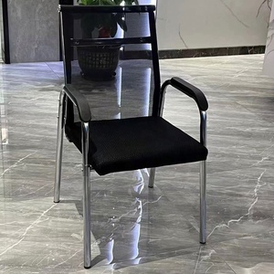ヴィンテージスタイルのメッシュチェアミディアムバックとソフトパディングアームレスト会議室用 - Product Image 2