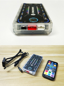 COOLMOON Practical PC Gaming Accessories Music <strong>Controller</strong> 6PIN 4PIN <strong>for</strong> <strong>Computer</strong> Fan Remote Control Kit RGB Fan <strong>Controller</strong> - Product Image 2