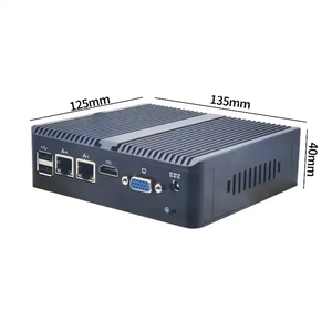 Entrega rápida J1900 mini pc NUC DDR3 pantalla dual 1 * HD + 1 * VGA 2COM 2LAN sin ventilador J1900 escritorio mini pc ordenador PC