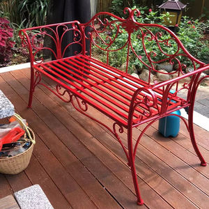Antique Bronze Metal Garden Bench Chair 2 Seater for Garden, Yard, <strong>Patio</strong>, Porch and Sunroom Durable Park Stool Wrought Iron - Product Image 4