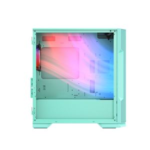 Factory Oem Custom Cyan Micro Tower&amp; ATX HD USB3.0 Matx Computer <strong>Case</strong> Tempered Glass for Gaming <strong>Pc</strong> <strong>case</strong> - Product Image 1