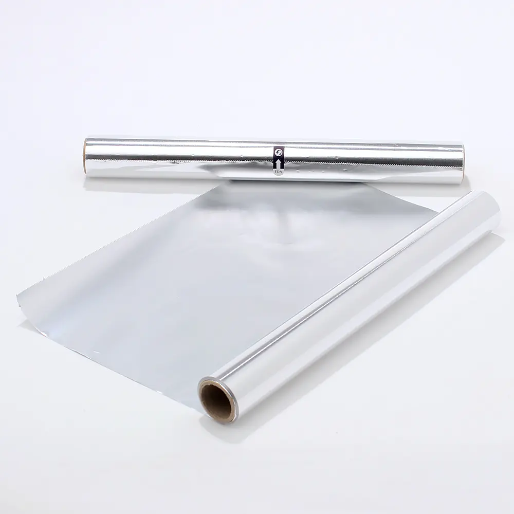 10-20 Mikron Aluminium folie Blech rolle für Küchen rolle Aluminium folie für PVC Aluminium folie Rolle Jumbo Grill Backen