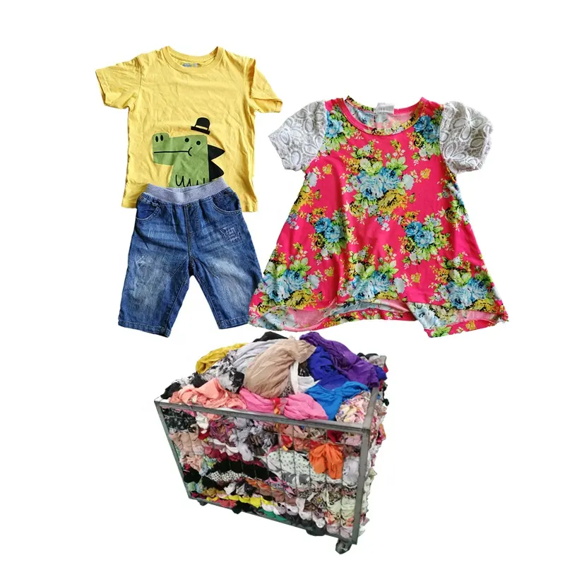 สหรัฐอเมริกาสั่งเด็กฤดูร้อนเสื้อผ้าก้อนเด็กสำหรับขายเสื้อผ้าจำนวนมากผสมใช้เสื้อผ้า