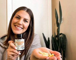 OEM/ODM Marque distributeur <span class=keywords><strong>Glucosamine</strong></span> Chondroïtine Capsules pour Adultes Mobilité Articulaire Améliorée Curcuma <span class=keywords><strong>Glucosamine</strong></span> - Product Image 4