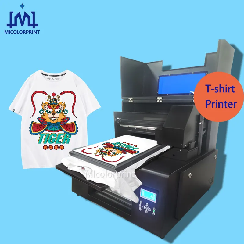 Micro print A2 DTG 6040 T-Shirts Drucker für Textil T-Shirt Kleidungs stück 3D-Bilder Effekt T-Shirt DTG Drucker A2