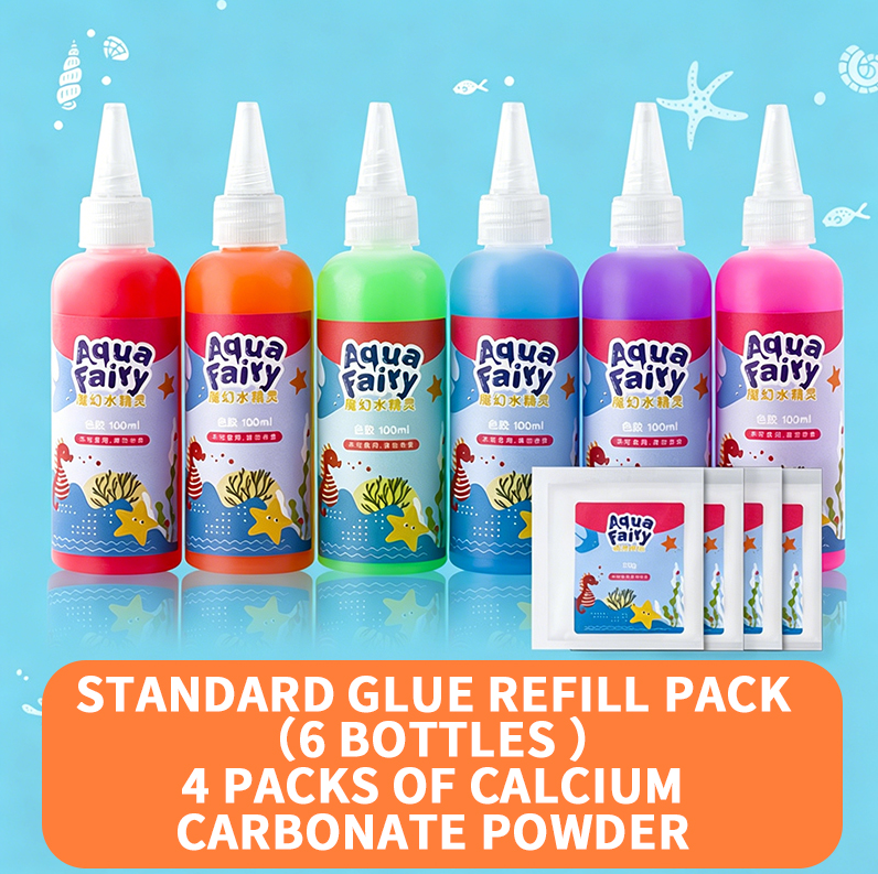 Pack supplémentaire de 6 flacons + 4 sachets de carbonate de calcium
