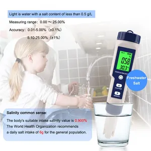 <strong>PH</strong> Meter for <strong>Water</strong> with LCD Backlit <strong>Water</strong> Testing Kits for Drinking <strong>Water</strong> Wine Swimming Pool Hot Tub Spas 5 in 1 - Product Image 4