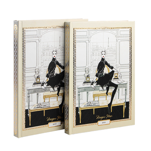 Prezzo di fabbrica economico Design personalizzato Logo stampato pianificatore di giorno personalizzato A5 Notebook di scrittura normale con copertina rigida giornaliera spessa - Product Image 1