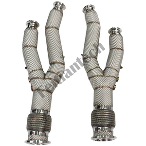 ランボルギーニアヴェンタドールLP700/LP740S/LP750SV 6.5L 2011-2023排気管排気システム用のカスタムSS304ダウンパイプストレートヘッダー
