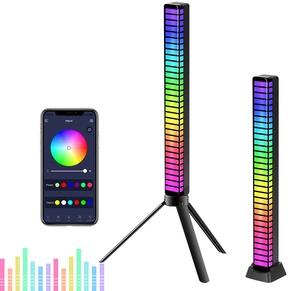 Akıllı App müzik ritim işık RGB müzik ses araba LED masaüstü atmosfer 3D ses aktif pikap ritim işık - Product Image 1