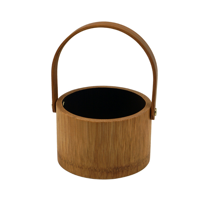 Hand-held small round basket