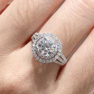 DK 1.6CT yuvarlak kesim VVS Lab elmas yüzük 18K altın IGI düğün ve hediyeler için sertifikalı doğrudan kaynak fabrika sadelik ve lüks - Product Image 3