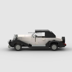 Sıcak satış MOC küçük klasik nostaljik araba modeli koleksiyonu DIY montaj tuğla oyuncaklar Boys için plastik yapı taşı setleri - Product Image 5