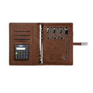 Power Bank Business Notebook A5 Kreatives multifunktion ales Briefpapier Drahtloses Laden USB Power Bank Notebook mit Taschen rechner - Product Image 5