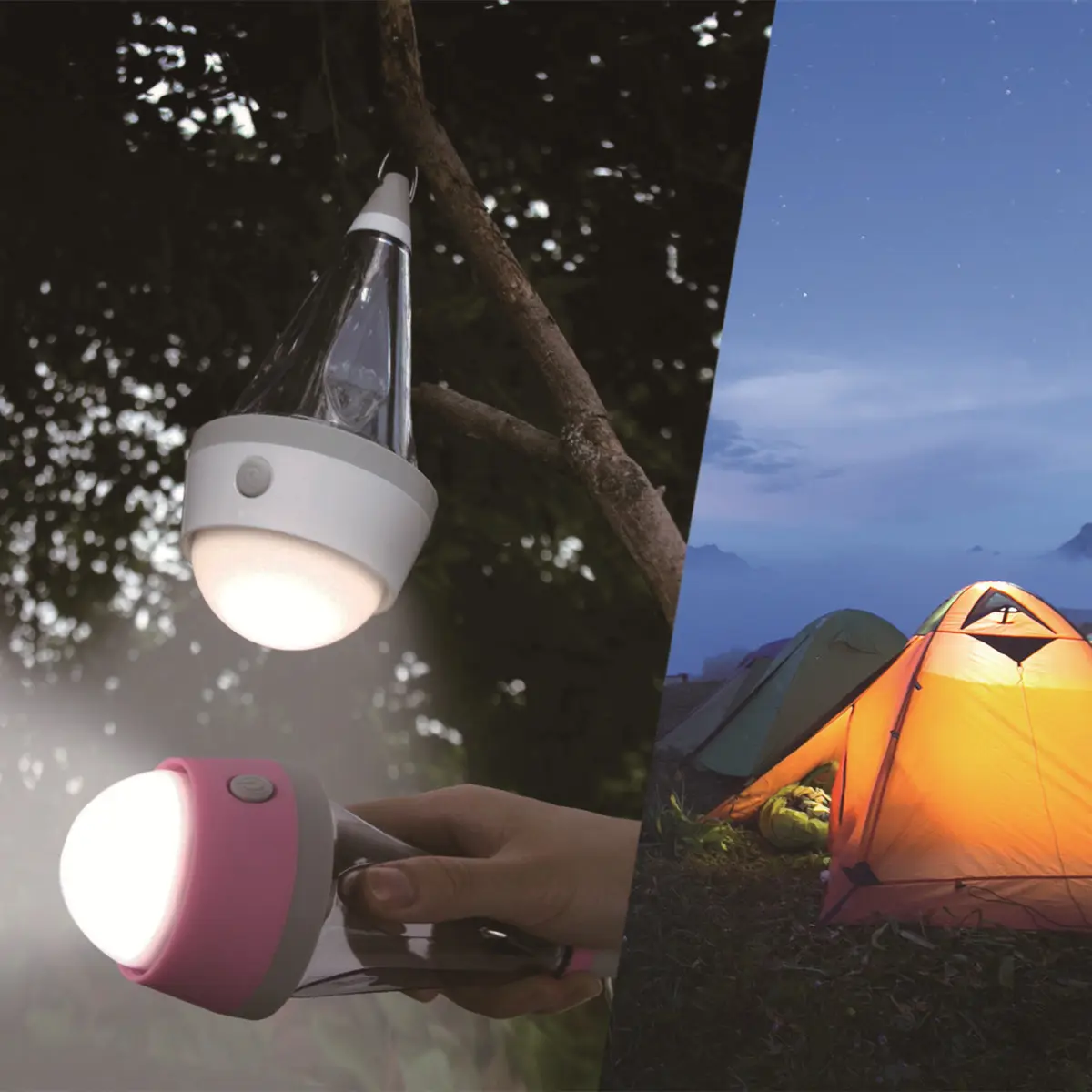 أحدث متعددة الوظائف المحمولة في الهواء الطلق شنقا خيمة مصباح LED فانوس التخييم في الهواء الطلق حديقة