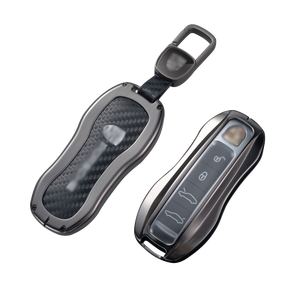 DM araba özel Logo Metal deri akıllı anahtar kılıf için Porsche Cayenne 958 Panamera 996 991 Porsche 987 997 2019 2020 Keyfob - Product Image 1