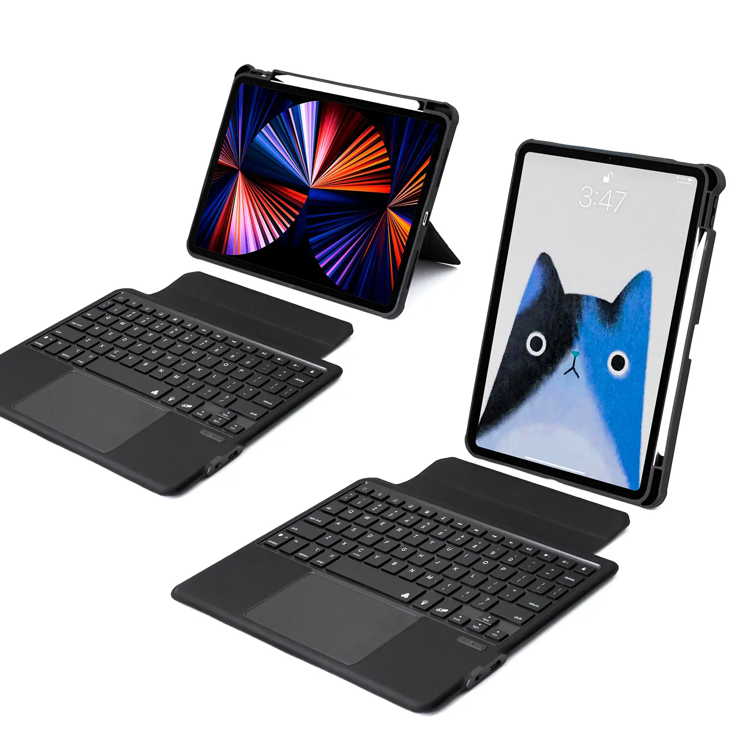 BSCI wasserdichte abnehmbare Magic Keyboard Hülle mit Touchpad Robuste stoß feste Tastatur hülle für iPad Pro 11 Air 10.9 10.5 10.2