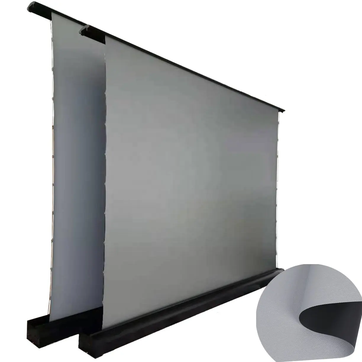 Tissu de Projection argenté Super plat, tissu d'écran de Projection Anti-lumière pour écran de trépied