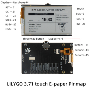 LILYGO 3,71 Zoll E-Tinte Display Tinte Bildschirm Entwicklungsbrett Modul für Raspberry Pi LILYPI mit Btb Schnittstellenbrett - Product Image 6