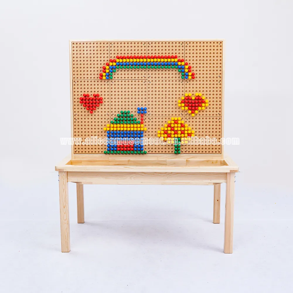 Mesas y sillas de madera maciza para niños, muebles para guardería, bonitos y duraderos