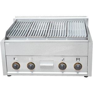 Gpl Roccia Vulcanica Lava Gas Pit Grill Banco Elettrico Commerciale A Righe Bistecche Macchina Torrefattore di Fy-978 - Product Image 1