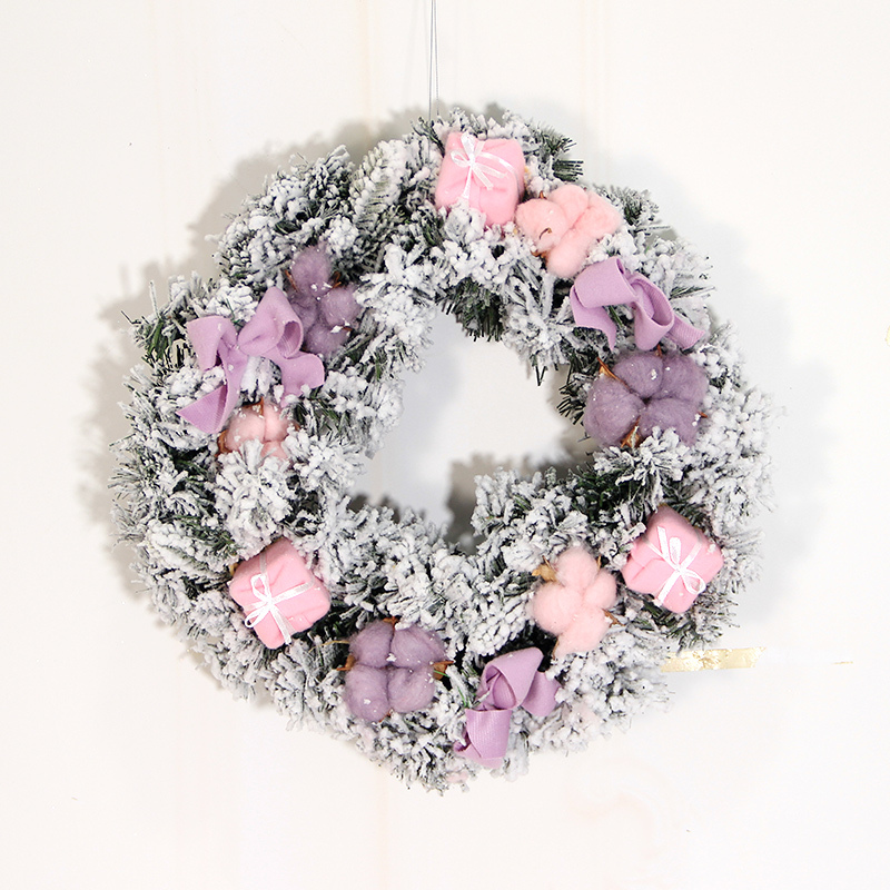 Guirlande floquée 40cm + accessoires roses