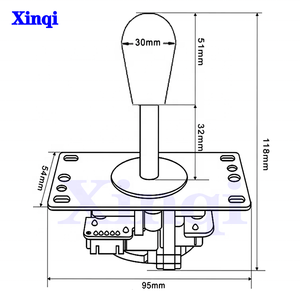 <strong>Arcade</strong> Cabinet DIY Kit, Zero Delay Encoder, Chrome LED Push to Lighting up Buttons, Copy SANWA Joystick, <strong>USB</strong> to PC <strong>Raspberry</strong> <strong>Pi</strong> - Product Image 6