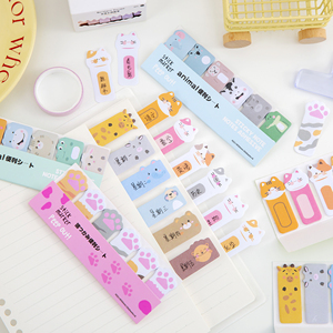 Khuyến mại cổ điển-phong cách tự dính Memo Pads đầy màu sắc dễ thương động vật đánh dấu cho trẻ em học sinh cá nhân trường - Product Image 5