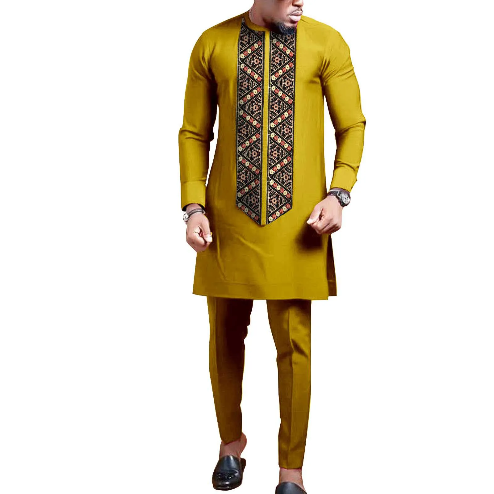 Yibaoli-ropa africana tradicional para hombre, ropa de moda de alta calidad, ankara, algodón, traje africano