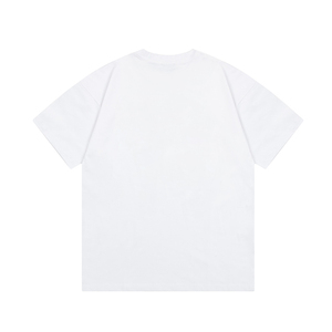 ホワイトカップルラグジュアリーTシャツ新作夏ユニセックスラグジュアリーブランドTシャツコンビネーション特大服