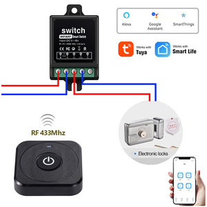 Kunden spezifischer Wifi Rf 433 Fernbedienung schalter 12V Drahtloser Schalter Tuya Smart Home Automation Smart Life Tuya Wifi Smart Switch - Product Image 1