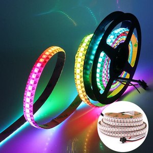Arduino WS2812B WS2812 144 Pixel LED-Licht leiste, DC5V Individuell adressierbarer RGB Smart LED-Streifen Schwarz/Weiß-Leiterplatte