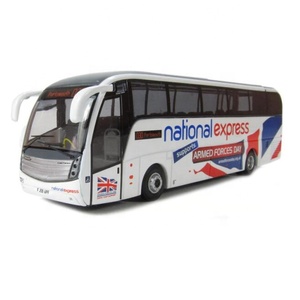 New Cheap High Realstim 1/76 Diecast Long-distance Coaches Models Scale Bus Model for Promotional Gift - Product Image 1