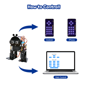 Acearduino ESP32 Bipedal Robot DIY kiti 12 + programcılar için Arduino IDE robotik kiti için acemi kök eğitim