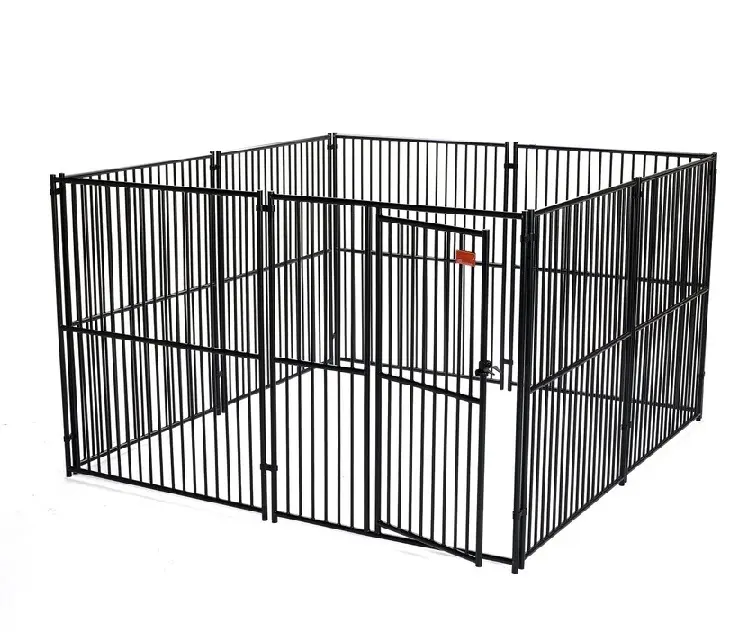 6ft galvanizli çelik köpek kulübesi kafesleri/modüler hayvanlar kedi evi/büyük çalışma ile güçlü ağır açık Pet kafesleri