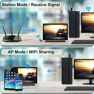 1300Mbps WiFi adaptörü USB 3.0 çift bant 5GHz/2.4GHz kablosuz ağ adaptörü 2 antenler MU-MIMO WiFi güvenlik cihazı windows ve Mac OS - Product Image 6