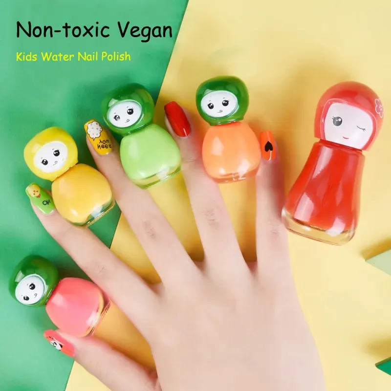 Bk Peel Off-esmalte de uñas no tóxico, para niños, colores