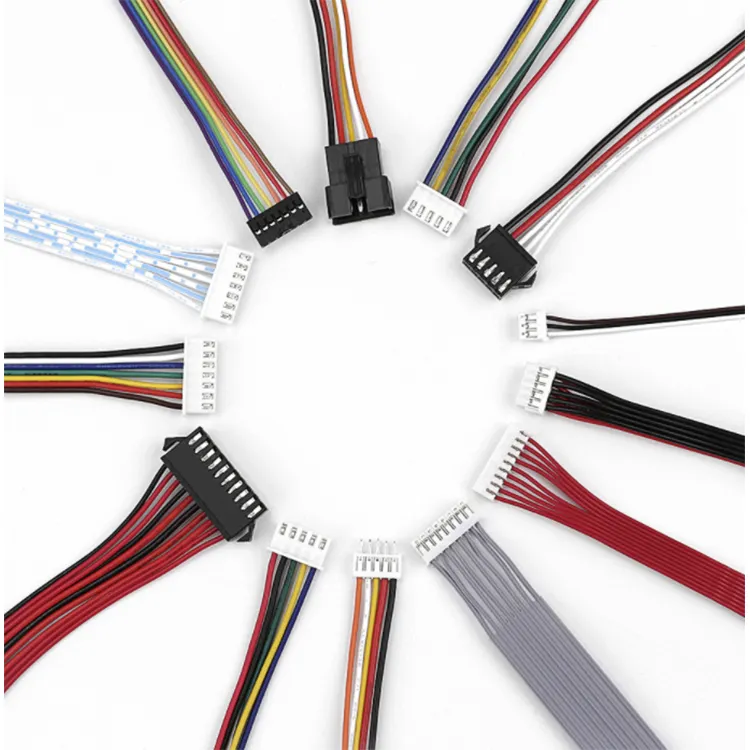 ODM wire harness manufacture male female connector jst xh ph connector 2.5mm pitch cable assembly wired cable