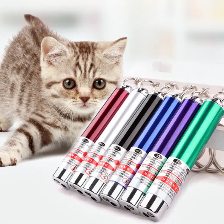 Mainan Kucing Laser Interaktif, Mainan Kucing Dioperasikan Baterai Penunjuk Laser