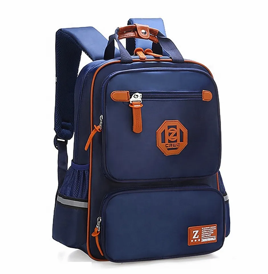 กระเป๋าเป้สะพายหลังสำหรับนักเรียน,กระเป๋าผ้าออกซ์ฟอร์ดสไตล์ลำลองลายการ์ตูนสำหรับไปโรงเรียน