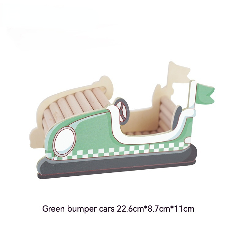 Coche de parachoques verde