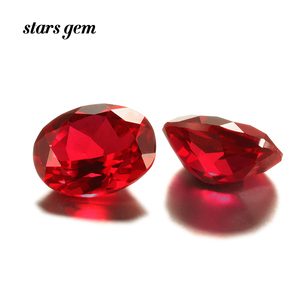 Competitive Price <strong>Ruby</strong> Loose Gemstone Fancy Color Blood <strong>Ruby</strong> Gemstone Oval Shape Lab Created <strong>Ruby</strong>