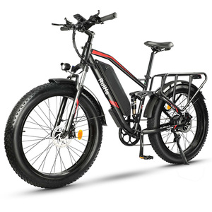 Tam süspansiyon MTB çerçeve ebike RuiHe <span class=keywords><strong>E1</strong></span> 26 inç elektrikli bisiklet ile 750W fırçasız motor yağ Ebike elektrikli bisikletler