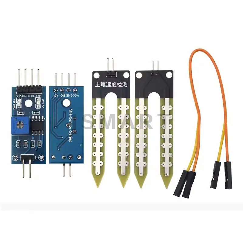 Electrónica suelo humedad higrómetro detección humedad Sensor módulo Kits para placa de desarrollo DIY Robot coche inteligente