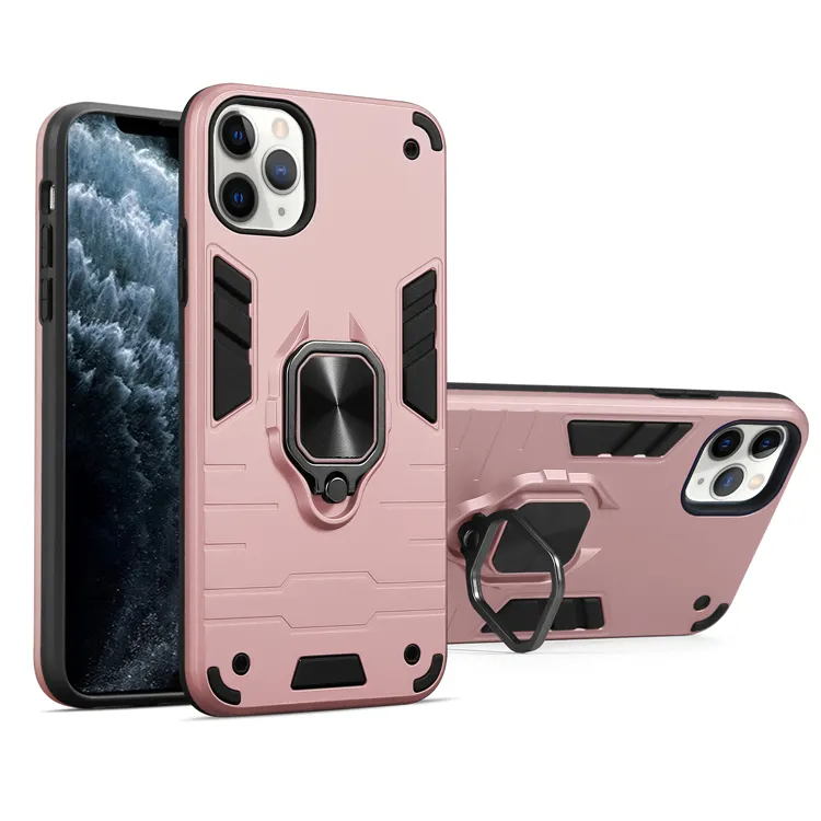 Aksesori ponsel penutup belakang dudukan cincin casing ponsel Armor berdiri untuk Huawei Nova 11 SE 12 Pro 5G Y91 11i X9A X8A X7A Y6i