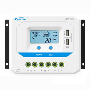 For EPEVER VS6048AU Solar Charge <strong>Controller</strong> <strong>48V</strong> 60A <strong>PWM</strong> with LCD Display and Double USB for Solar Charger Application - Product Image 1