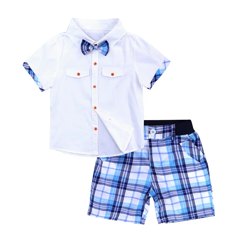 Çocuk giyim yaz yakışıklı Set giysi bebek erkek pamuklu pantolonlar takım elbise çin